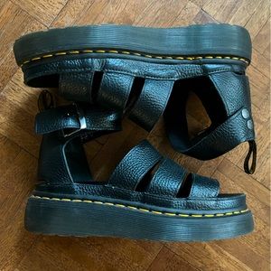 COPY - Doc Martens Black Strappy Platform Sandals